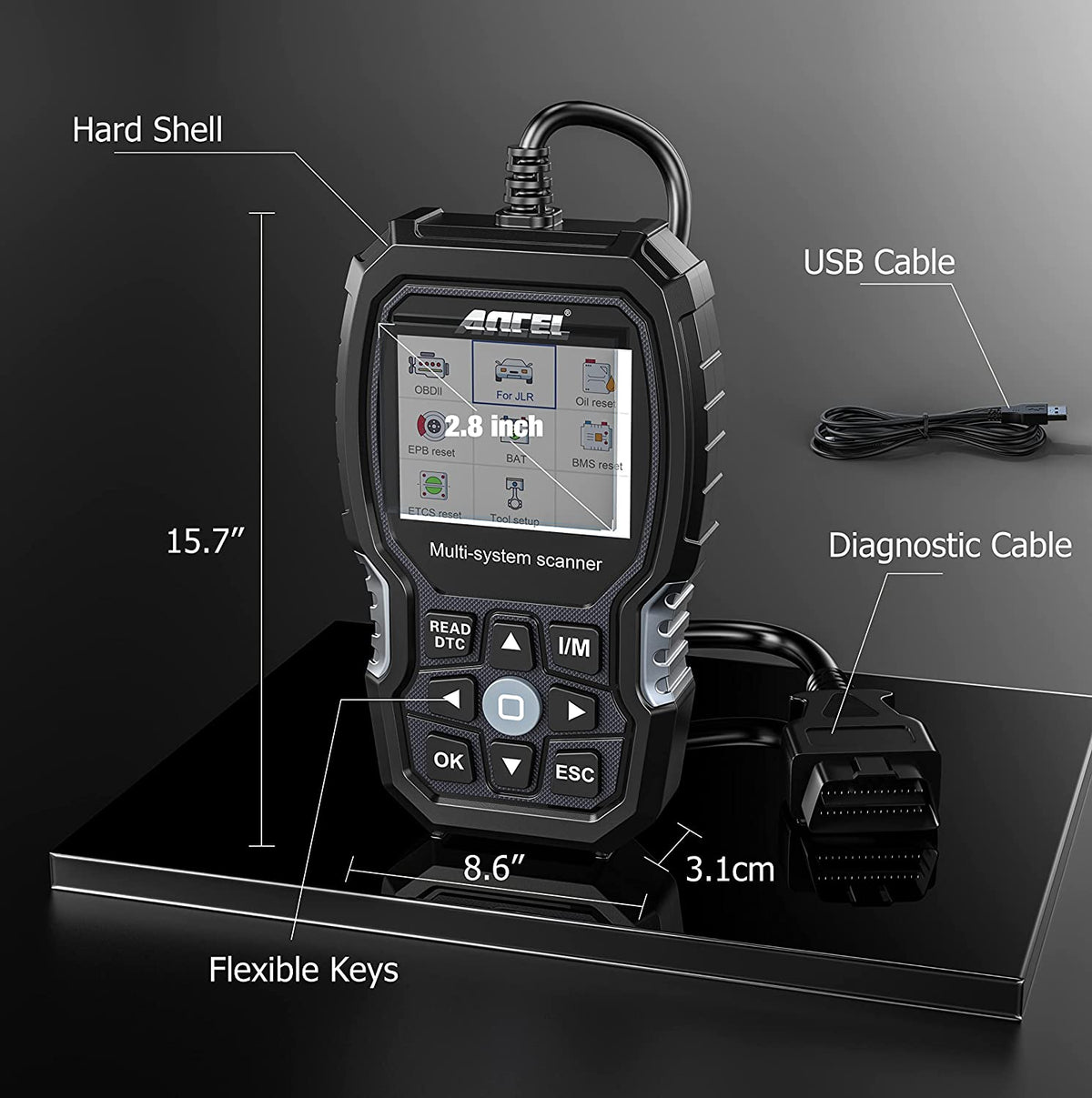 Land Rover Jaguar Scan Tool ANCEL LD700 All Systems 14+ Reset Functions