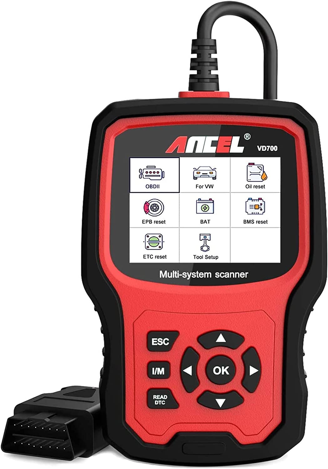 Car Diagnostic Tool For VW Audi Skoda Full System Ancel VD700 Reset Oil TPMS SRS