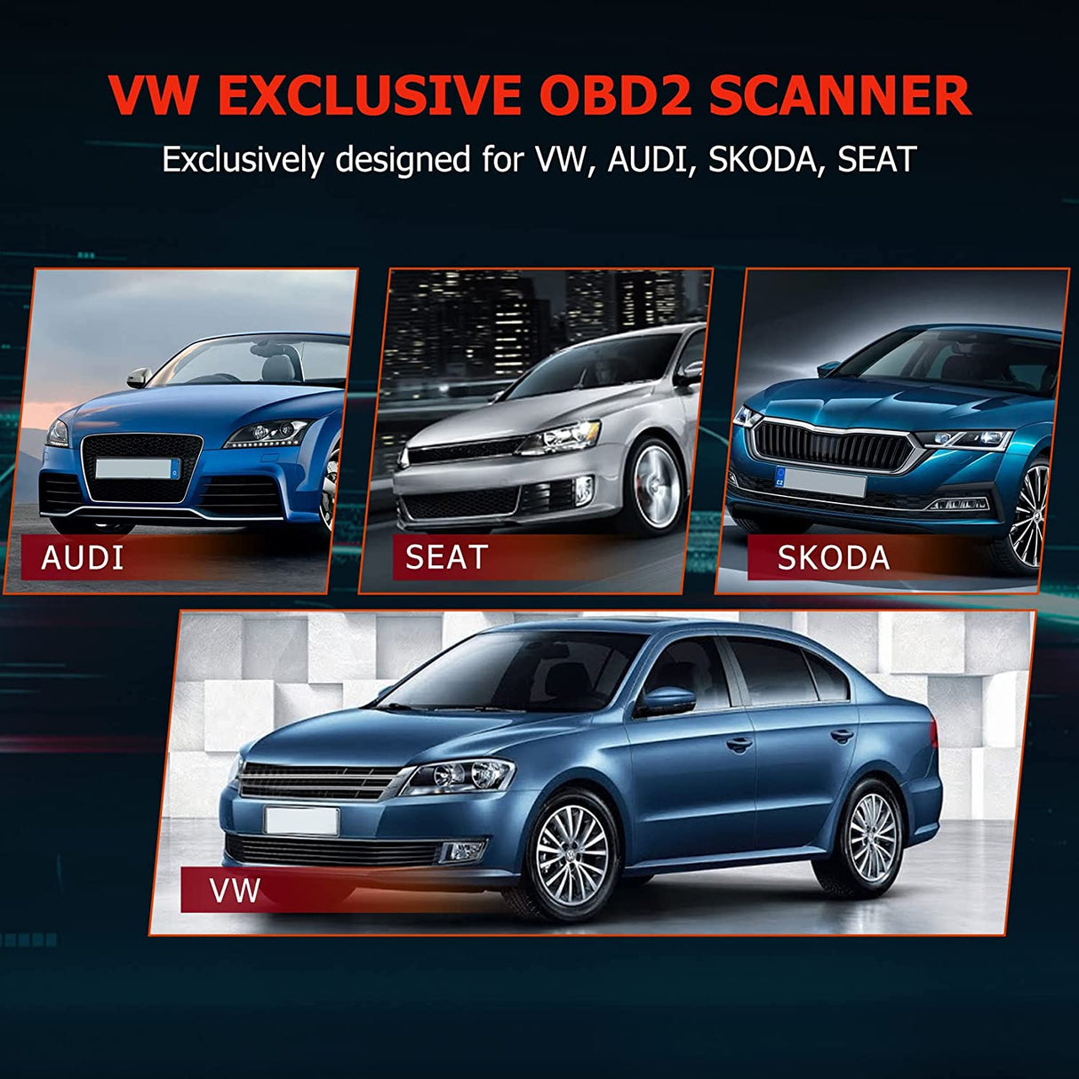 Car Diagnostic Tool For VW Audi Skoda Full System Ancel VD700 Reset Oil TPMS SRS