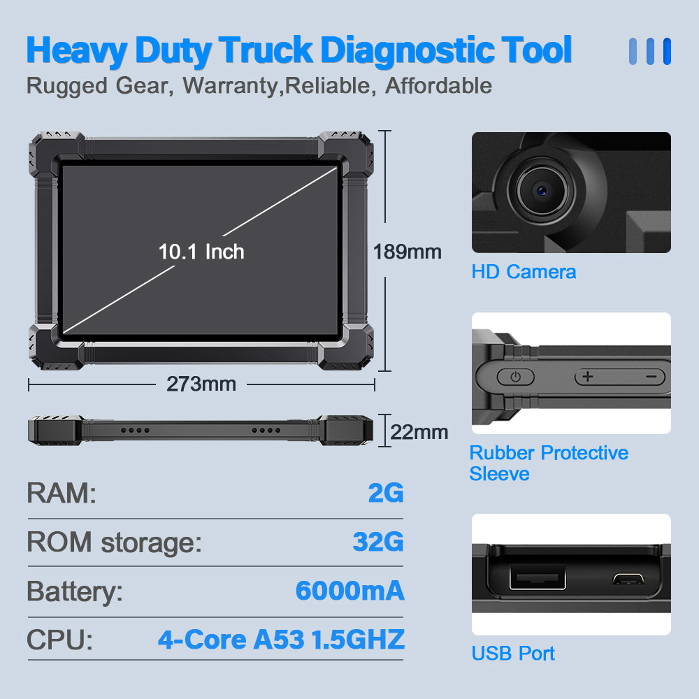 Heavy Duty Truck Diagnostic Scanner Ancel X7 HD Full System 12V 24V