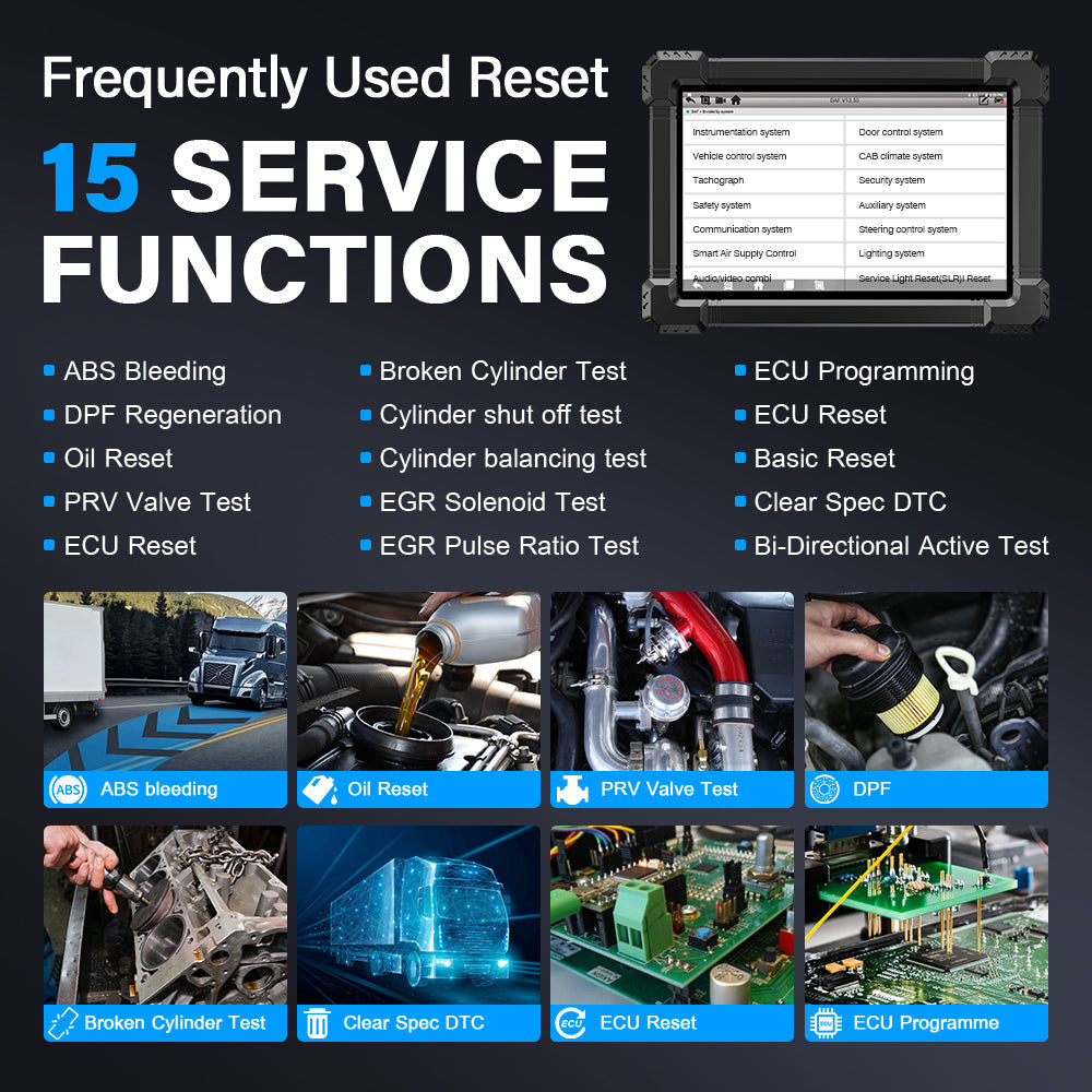 Heavy Duty Truck Diagnostic Scanner Ancel X7 HD Full System 12V 24V