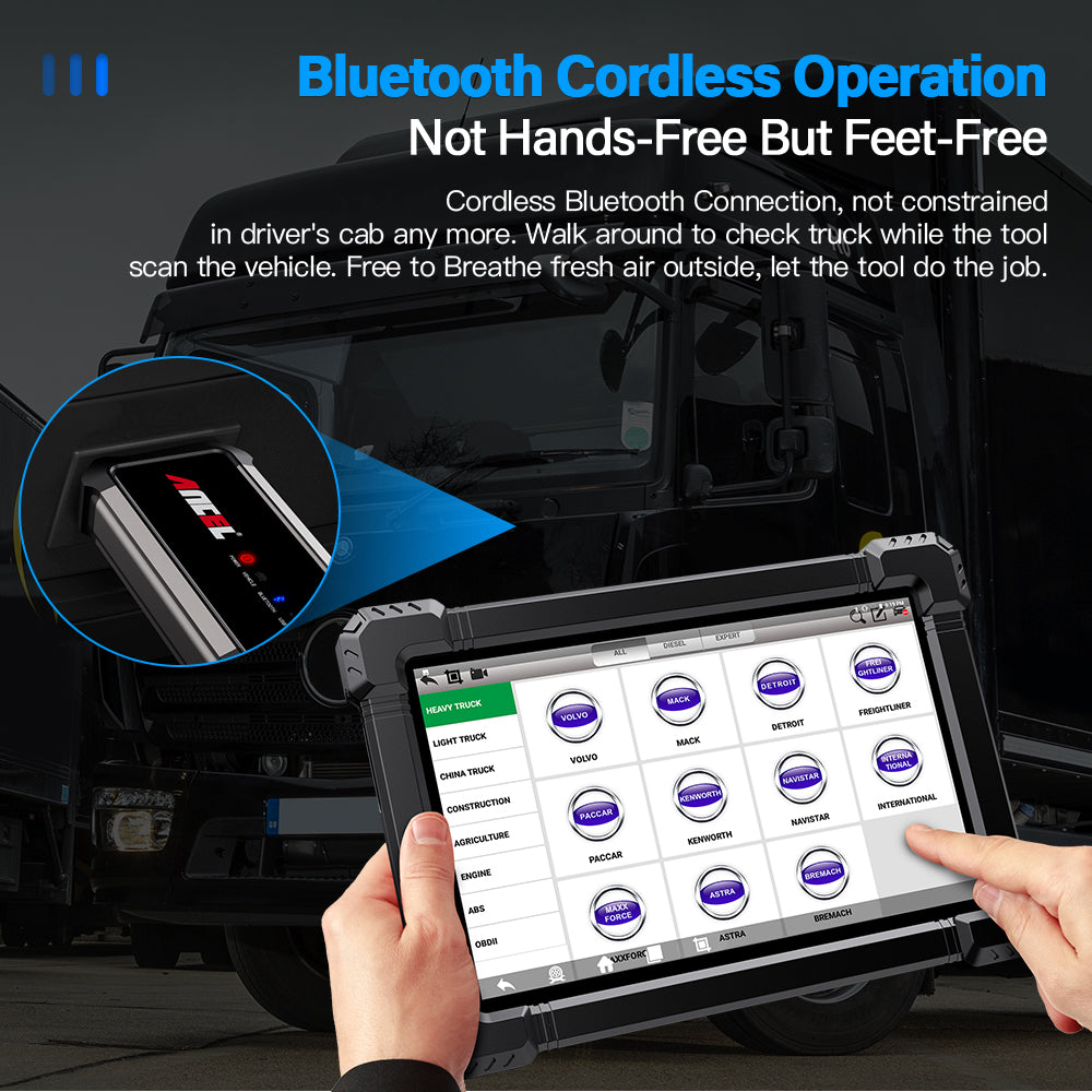 Heavy Duty Truck Diagnostic Scanner Ancel X7 HD Full System 12V 24V