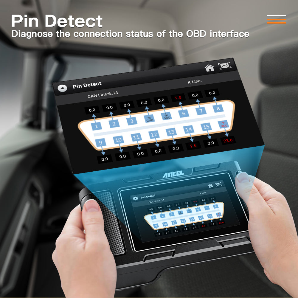Heavy Duty Truck Scan Tool ANCEL HD3100 All System 12V/24V 2in1 Cars and Trucks