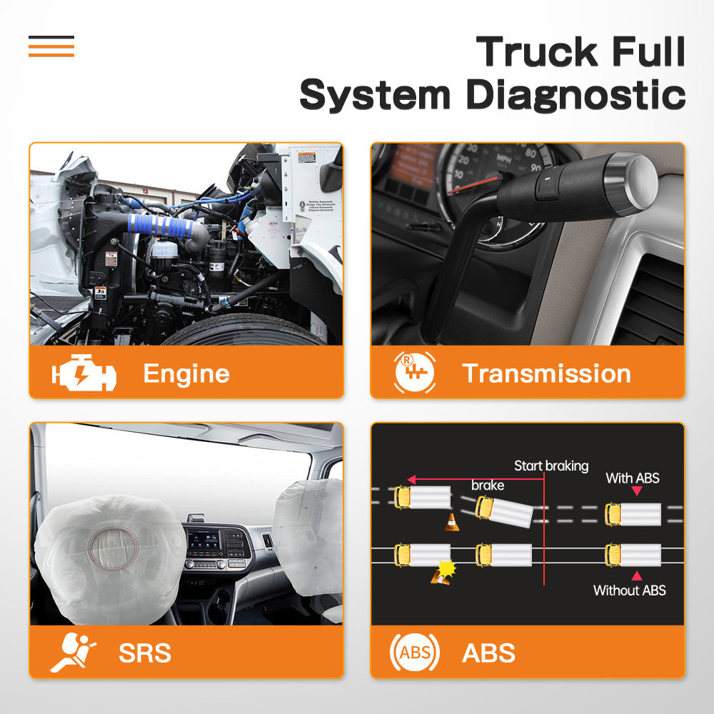 Heavy Duty Truck Scan Tool ANCEL HD3100 All System 12V/24V 2in1 Cars and Trucks