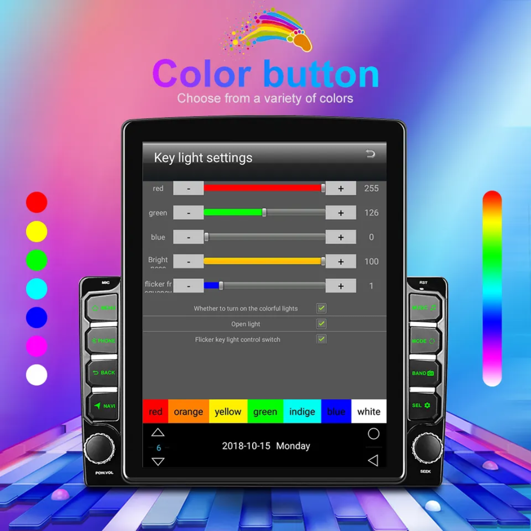 Android Car Stereo With Vertical Screen 9 Inch 2+32GB GPS USB Bluetooth