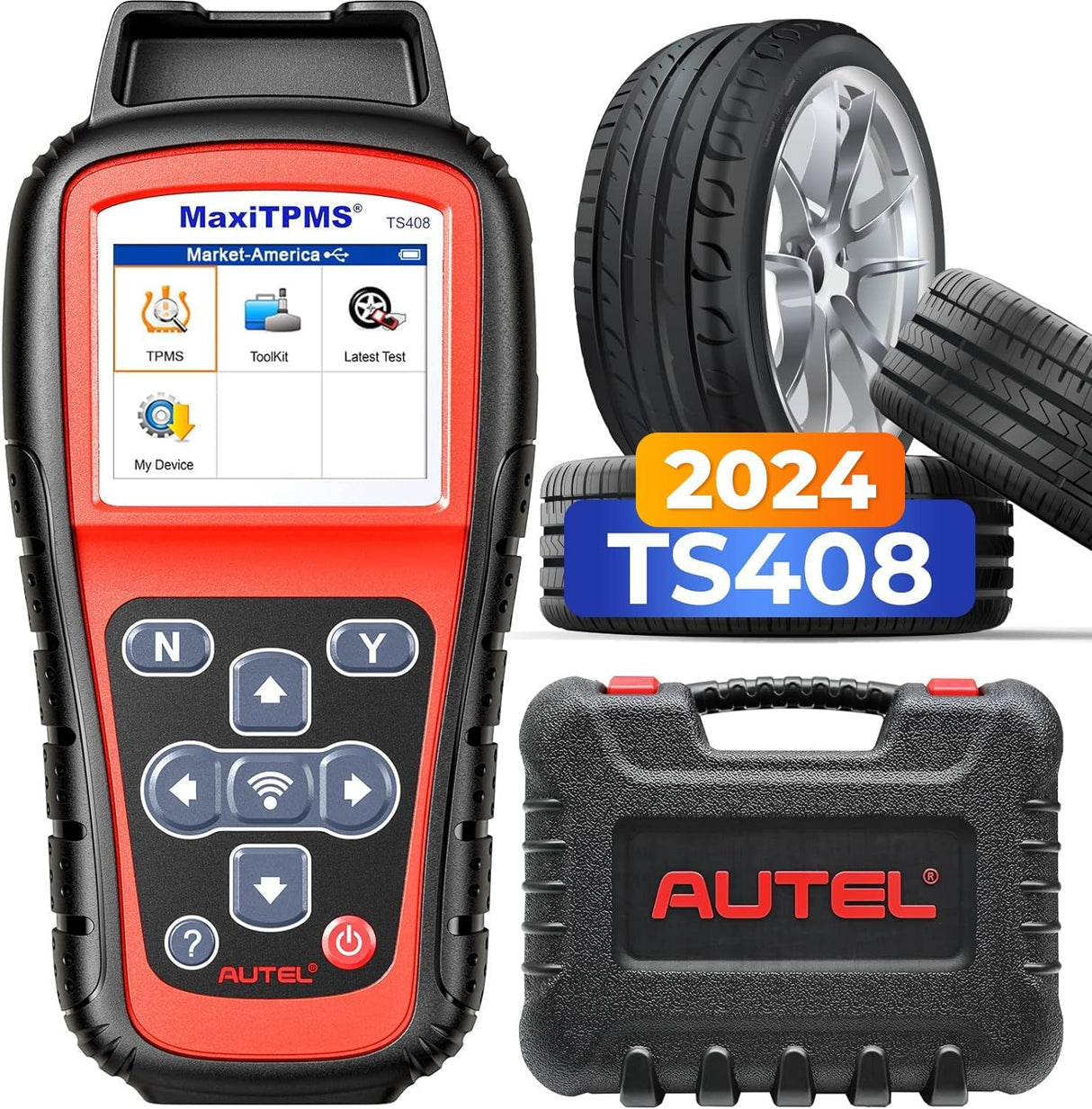 Autel TS408 TPMS Relearn Tool Tire Pressure Monitor Sensor Programming Lifetime Free Update