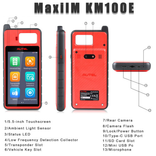 Key Programmer Autel KM100E Universal Key Generator Immobilizer Programmer