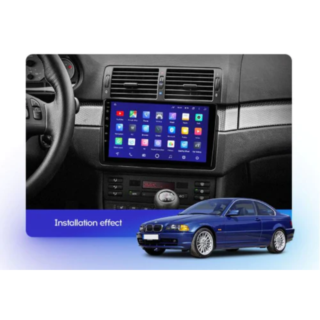 Daiko Multimedia Unit Wireless Carplay Android Auto GPS For BMW 3 E46 1998-2006