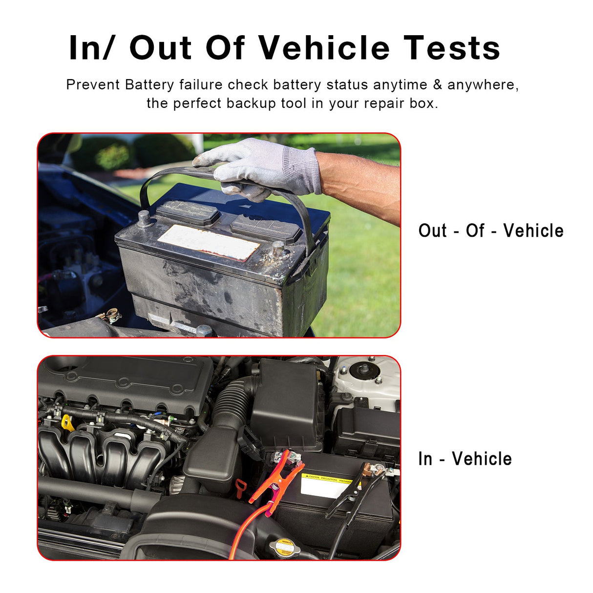 Professional Battery Tester Konnwei KW720 6V 12V 24V W/Printer 100-2000CCA