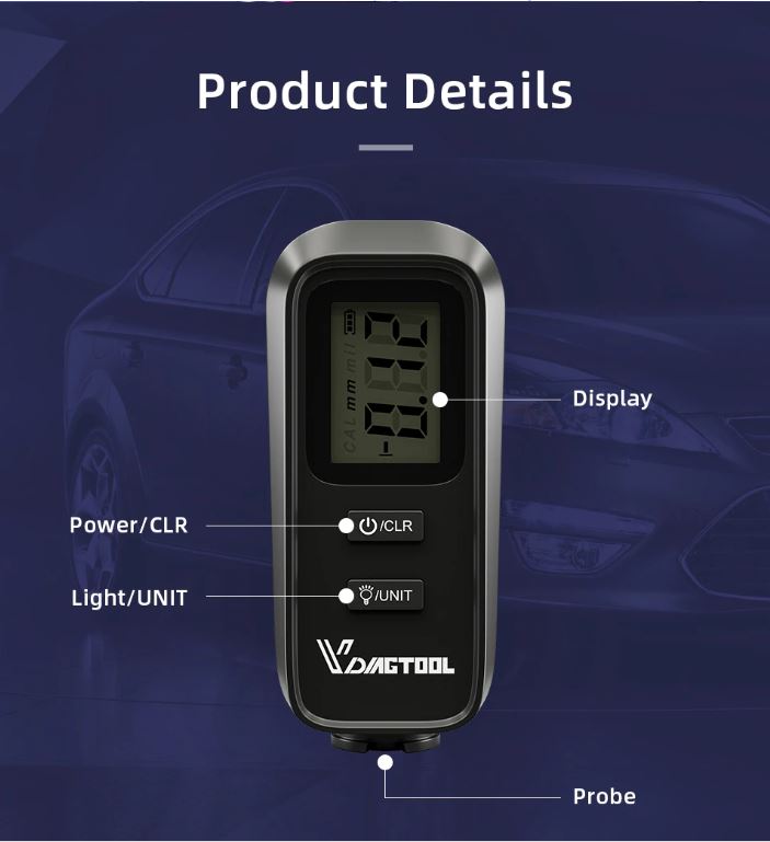 Car Paint Thickness Gauge