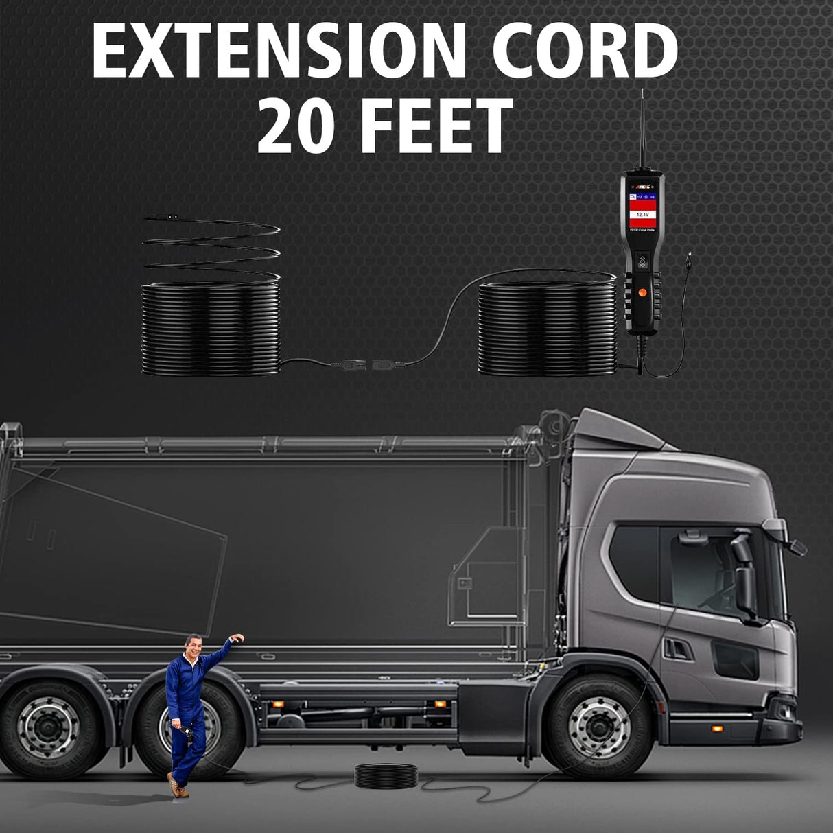 Automotive Power Circuit Probe Tester 12V 24V ANCEL PB100 Electrical Test Tool