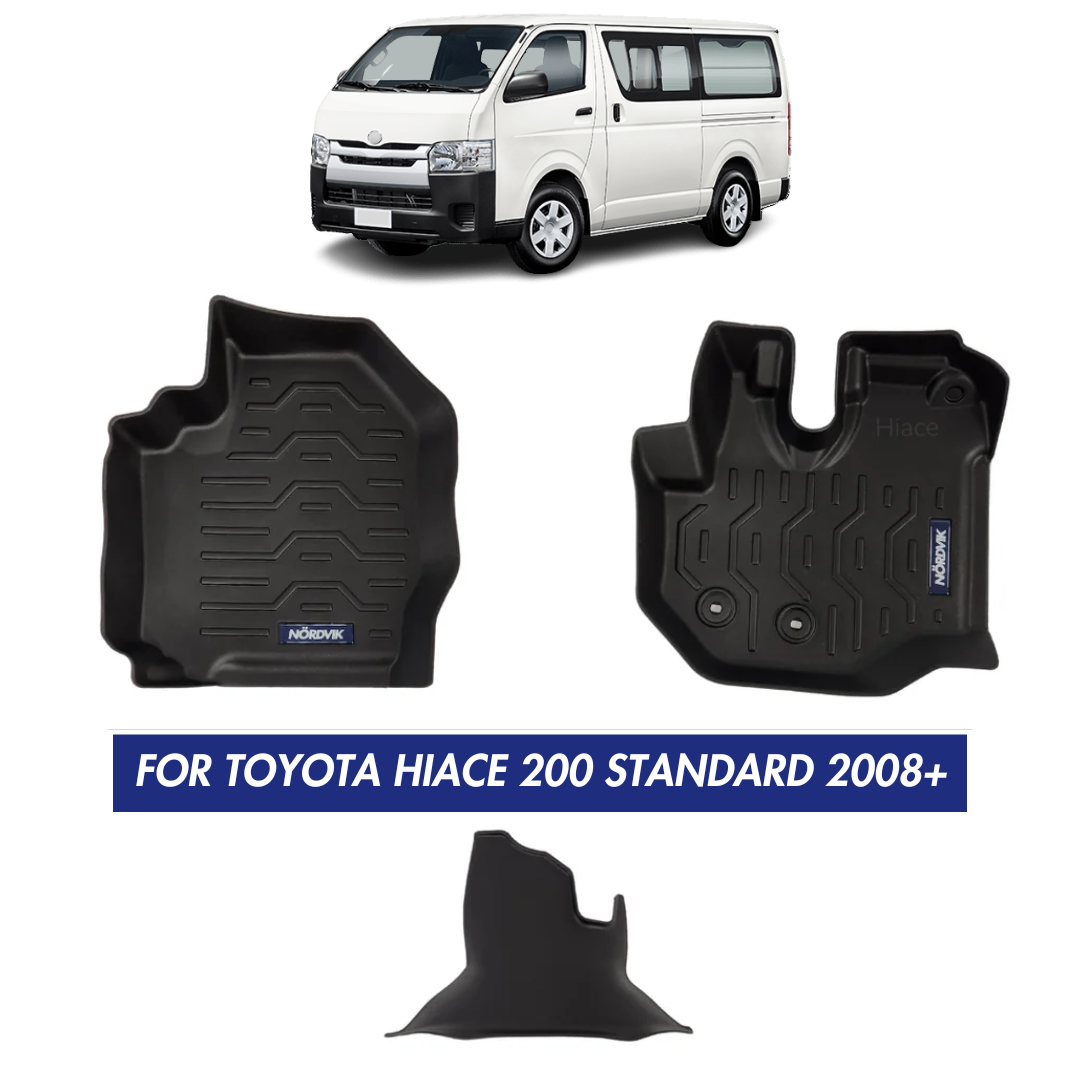 Nordvik Heavy Duty Floor Liners Kit For Toyota Hiace 200 Standard 2008+
