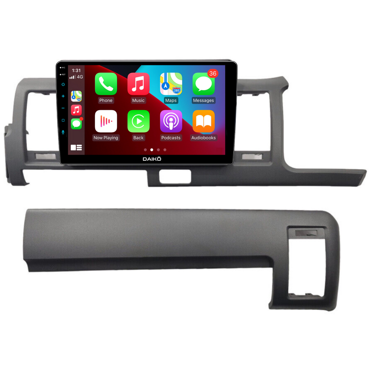 Daiko Car Stereo Carplay Android Auto For Toyota Hiace Non-Jumbo 2005-18