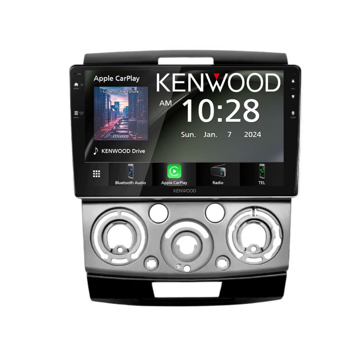 Ford Ranger Mazda BT-50 2006-12 Kenwood DMX80AXS Digital Media Receiver Carplay Android Auto