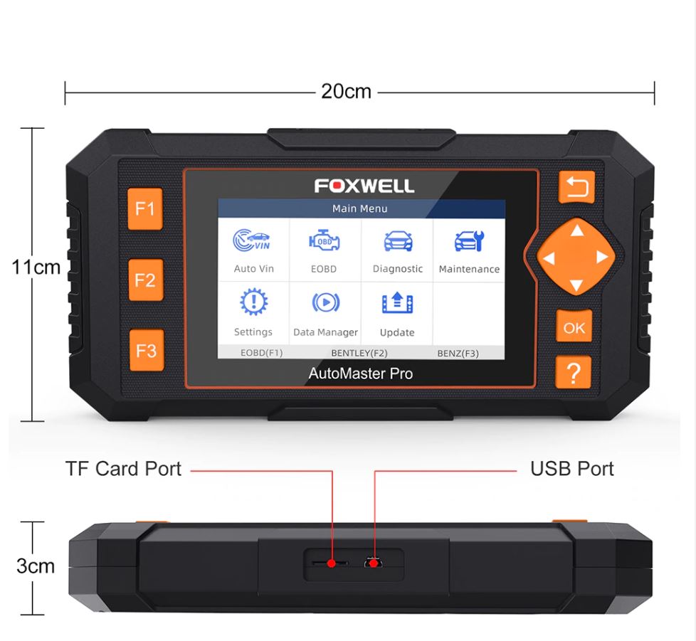 Foxwell NT634 OBD OBD2 Scanner Engine ABS SRS Transmission Scan Tool