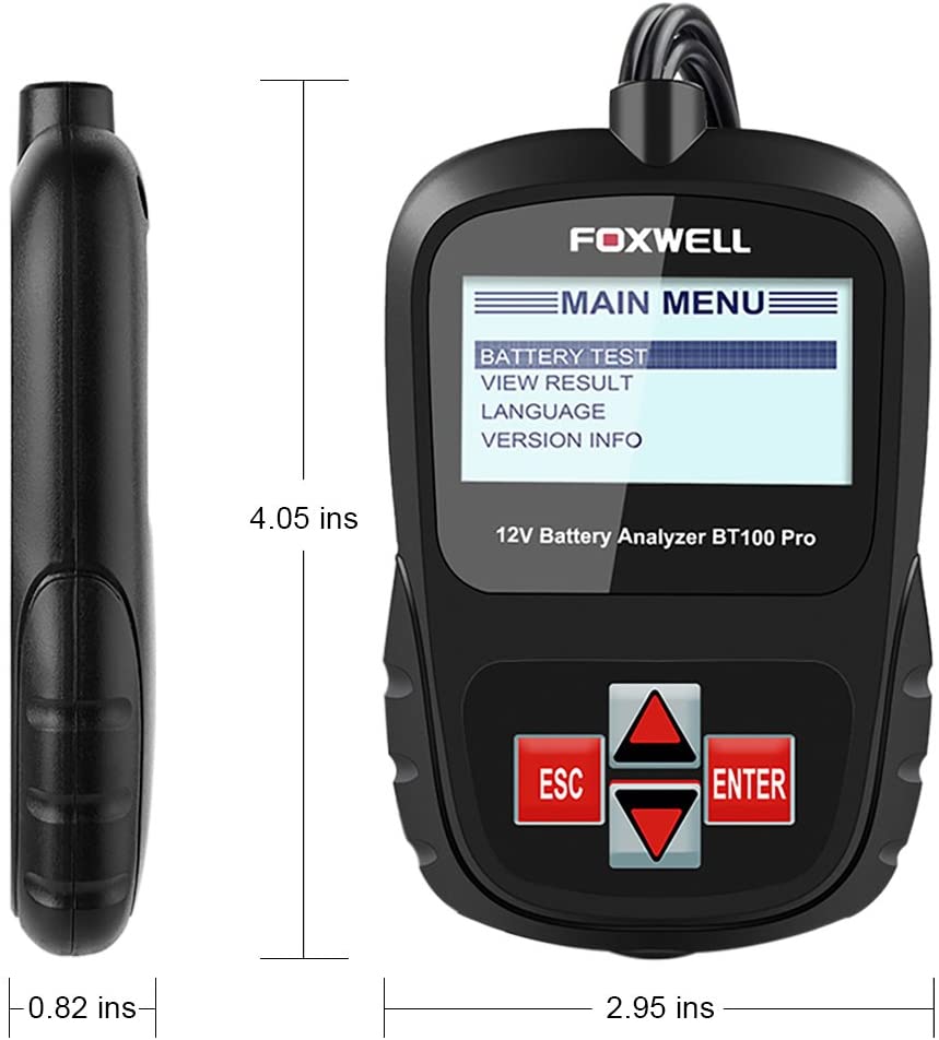 Foxwell BT100 PRO 6V 12V Car Battery Health Analyzer Diagnostic Tool
