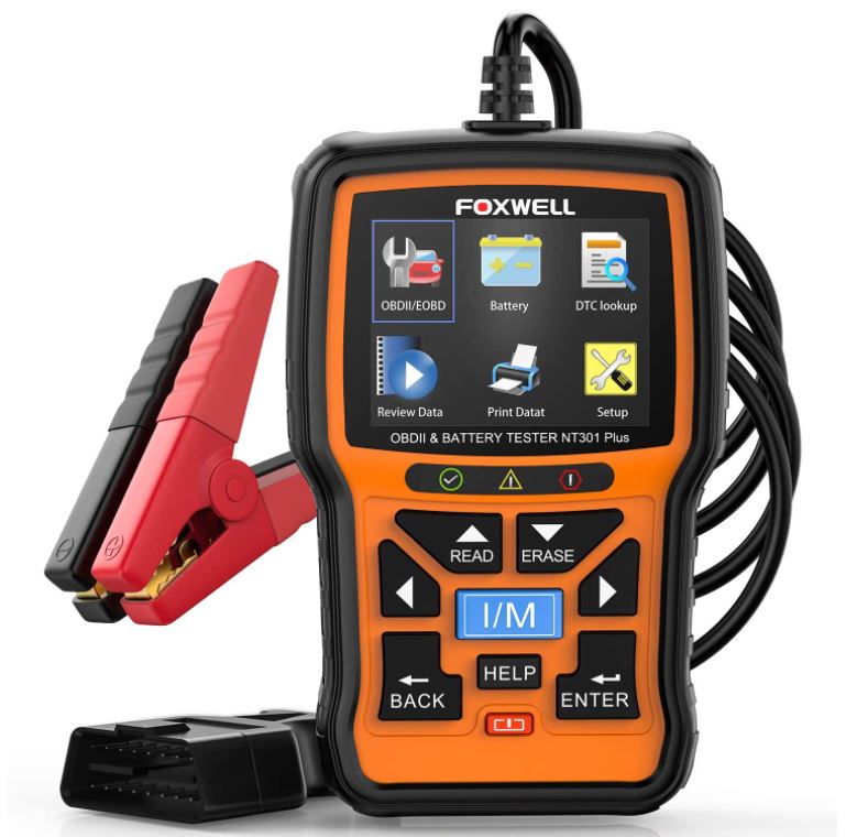 Foxwell NT301 PLUS OBDII/EOBD Code Reader With Battery Tester