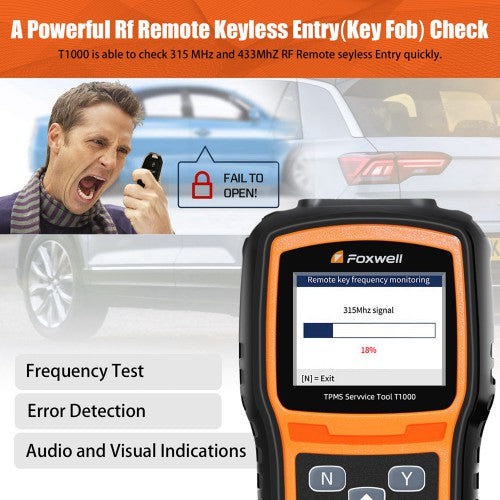 Foxwell T1000 TPMS Diagnostic Tool Tyre Pressure Sensors Trigger