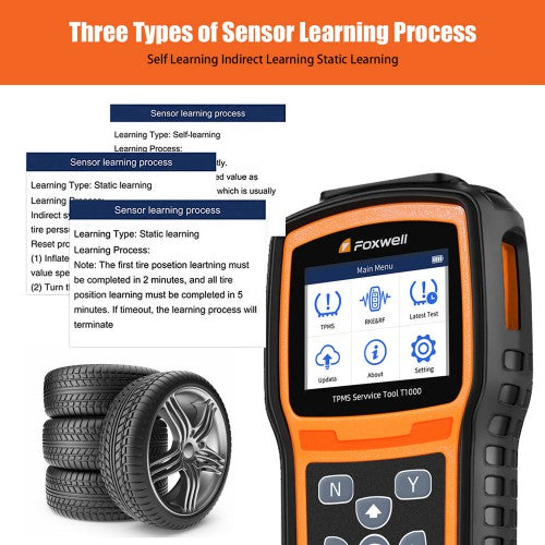 Foxwell T1000 TPMS Diagnostic Tool Tyre Pressure Sensors Trigger