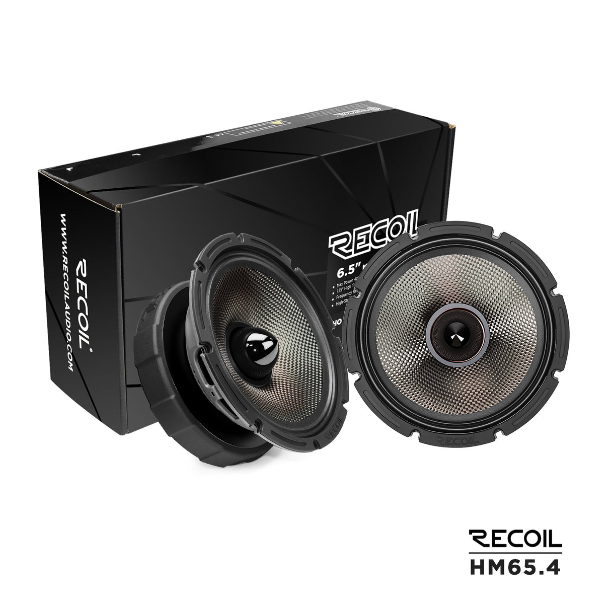 Recoil HM65.4 6.5inch PRO Midrange Speaker 200W RMS 400W Max Carbon Fiber