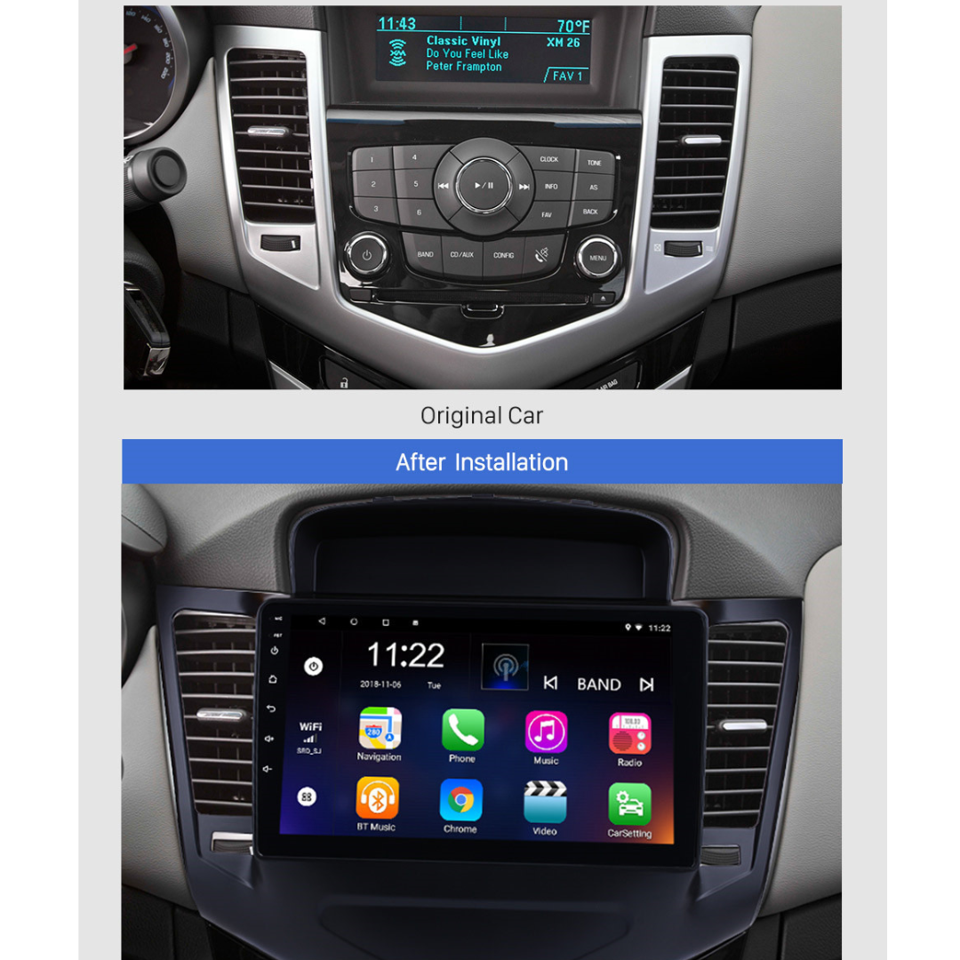 Daiko Multimedia Unit Wireless Carplay Android Auto For Holden Cruze 2009-2017