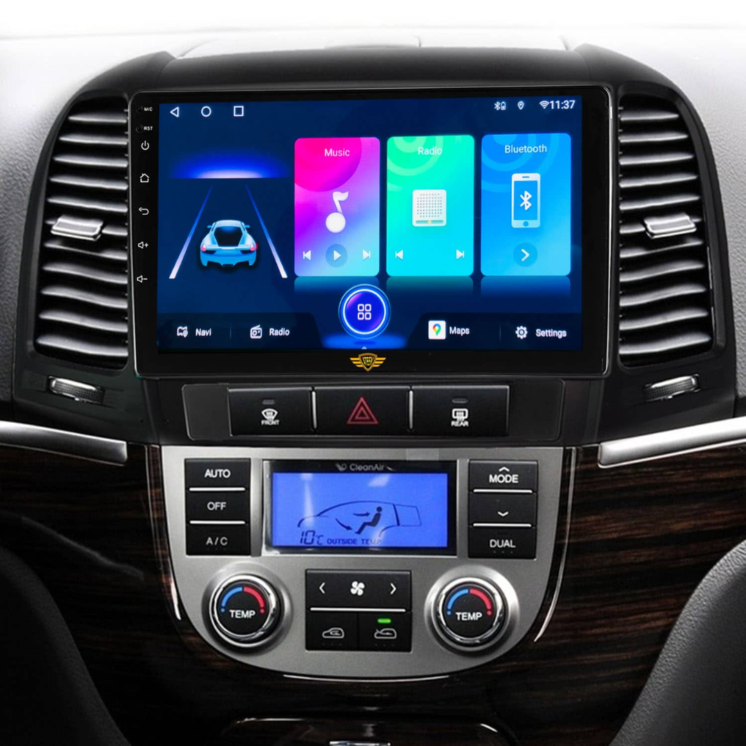 Daiko Car Stereo Wireless Carplay Android Auto For Hyundai Santa Fe 2006-2012