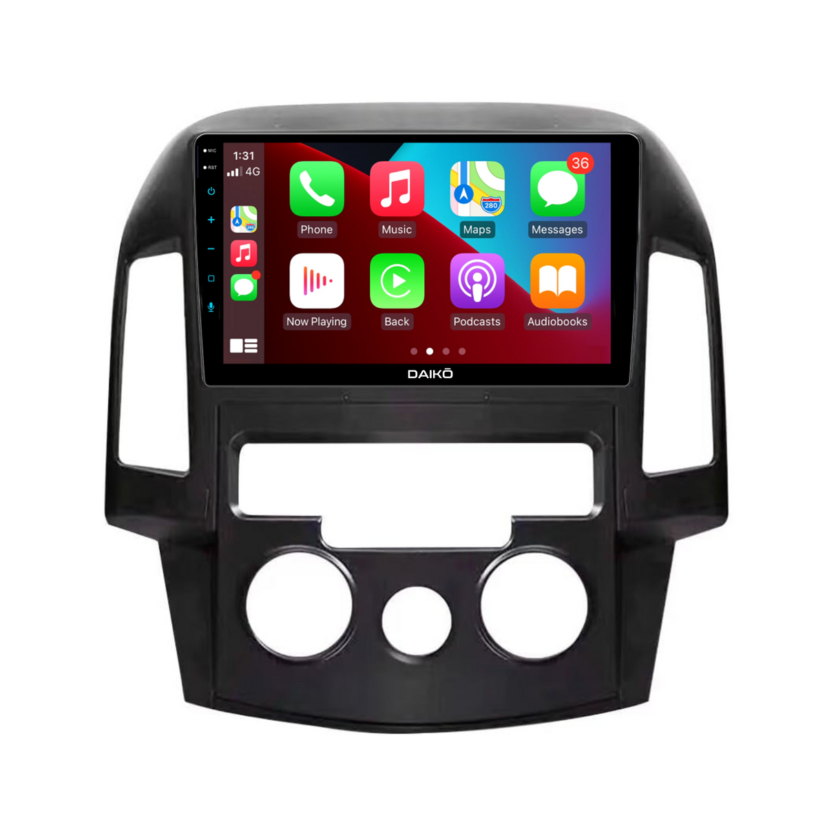 Daiko Car Stereo Carplay Android Auto For Hyundai i-30 2006-2011 With Manual AC