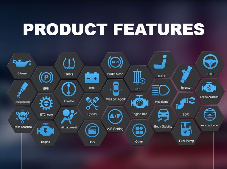Professional Scan Tool iCarsoft CR Max BT Full System New Model