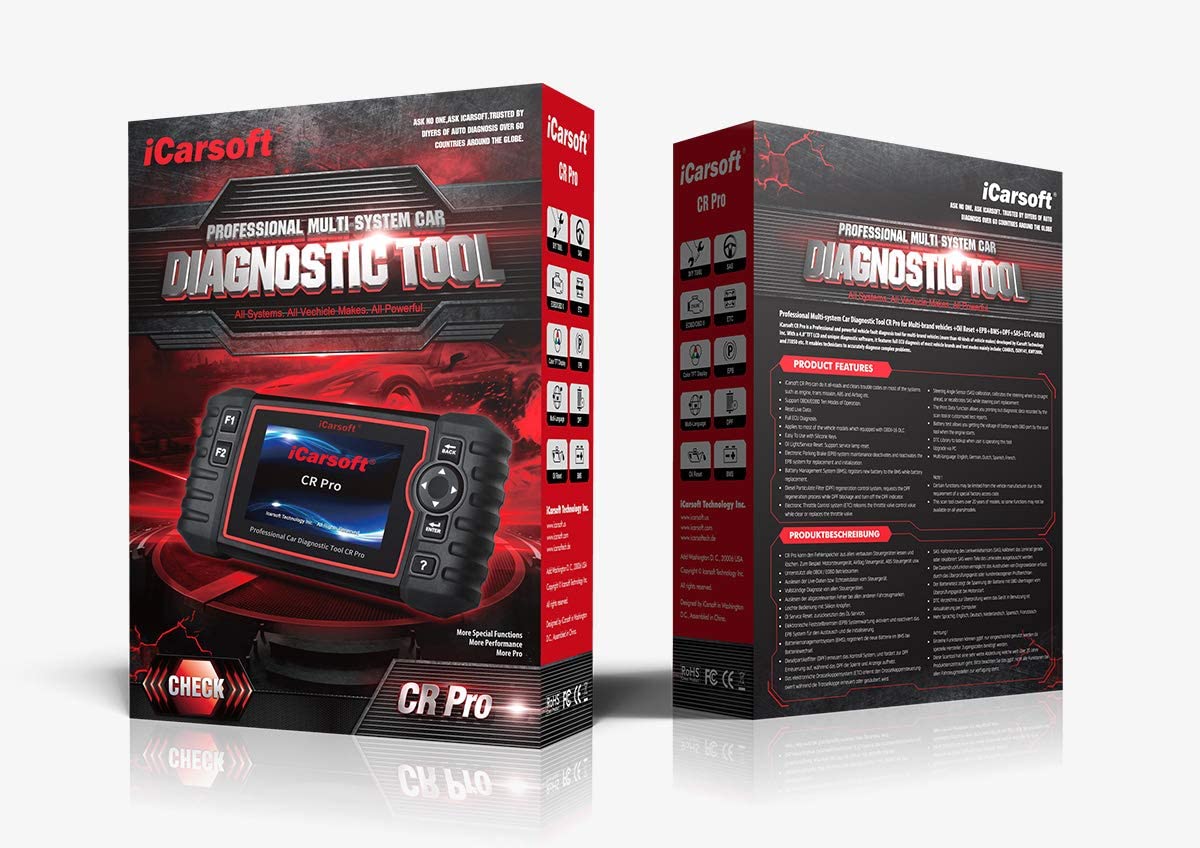 iCarsoft CR PRO Diagnostic Tool All Makes All Systems OBD1/OBD2