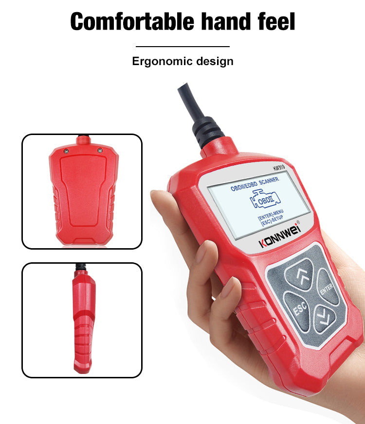 OBD2 Scanner KONNWEI KW310 Car Code Reader Full OBDII Functions 10 Modes Engine