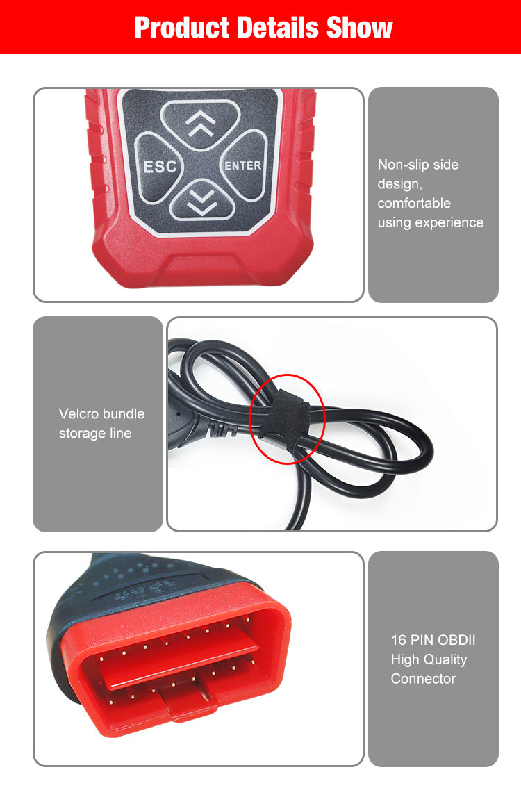 OBD2 Scanner KONNWEI KW310 Car Code Reader Full OBDII Functions 10 Modes Engine