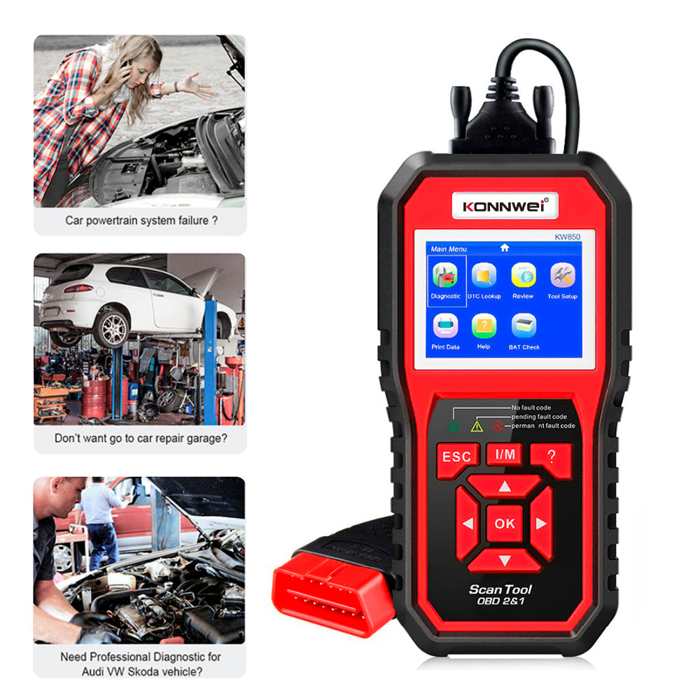 Car Scanner OBD2 Auto Code Reader Diagnostic Check Engine KONNWEI KW850