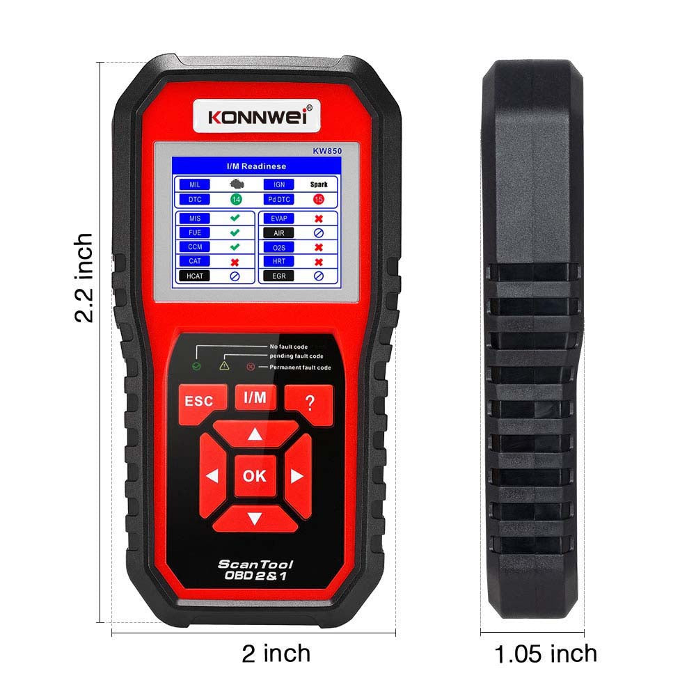 Car Scanner OBD2 Auto Code Reader Diagnostic Check Engine KONNWEI KW850