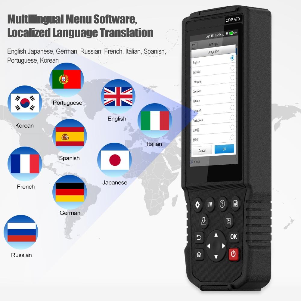 Car Scanner Engine ABS Oil etc. 15+ Special Functions LAUNCH X431 CRP479 OBD2