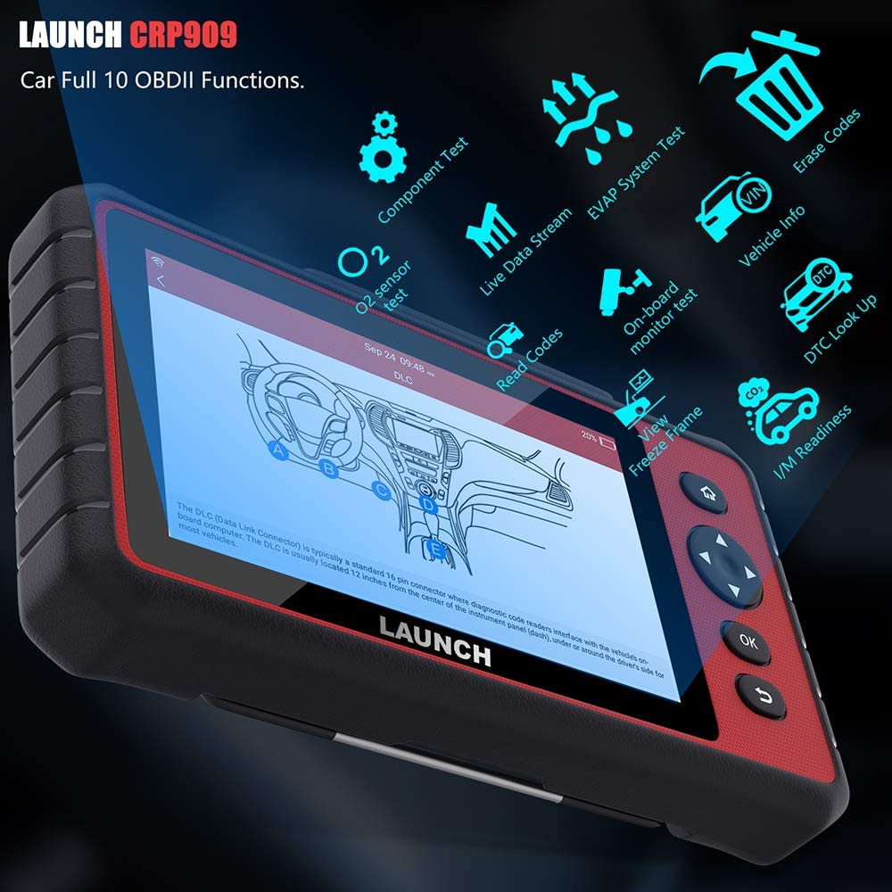 Professional Car Diagnostic Tool LAUNCH X431 CRP909C Full System 15 Functnions