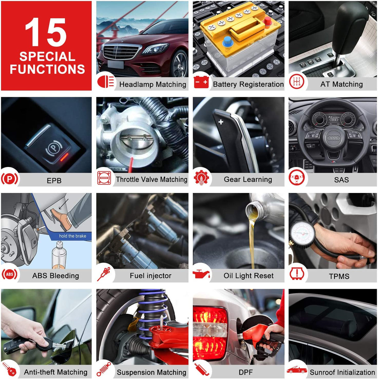 Professional Car Diagnostic Tool LAUNCH X431 CRP909C Full System 15 Functnions