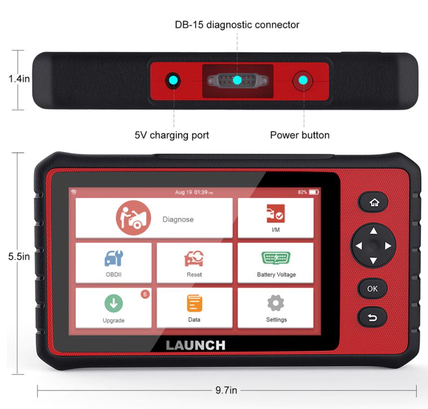 Professional Car Diagnostic Tool LAUNCH X431 CRP909C Full System 15 Functnions