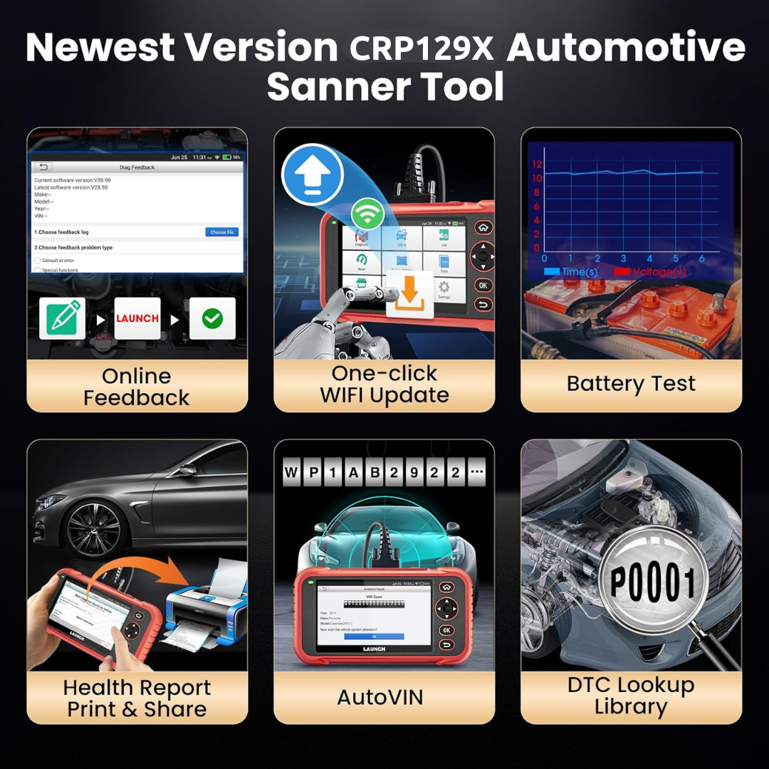 LAUNCH CRP123X V3.0 2026 Version OBD2 Car Scanner 7 Service Functions
