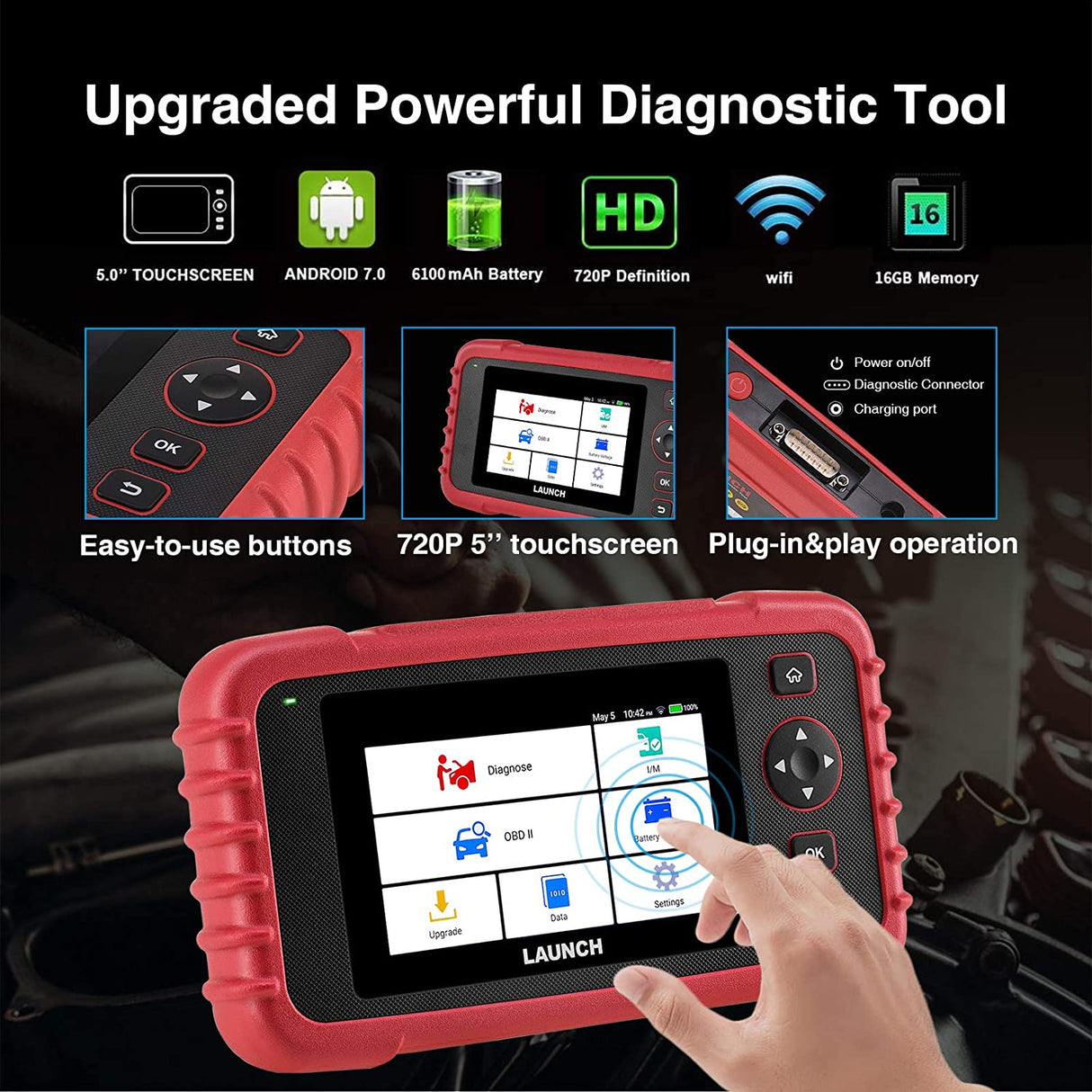 LAUNCH CRP123X V3.0 2026 Version OBD2 Car Scanner 7 Service Functions