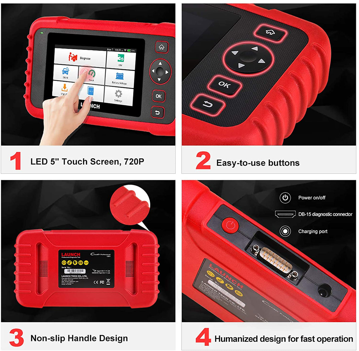 Car Scan Tool Launch CRP129X V3.0 2026 OBDII Engine Transmission ABS SRS Oil/EPB/SAS/