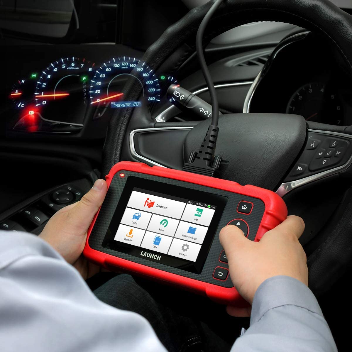 Car Scan Tool Launch CRP129X V3.0 2026 OBDII Engine Transmission ABS SRS Oil/EPB/SAS/