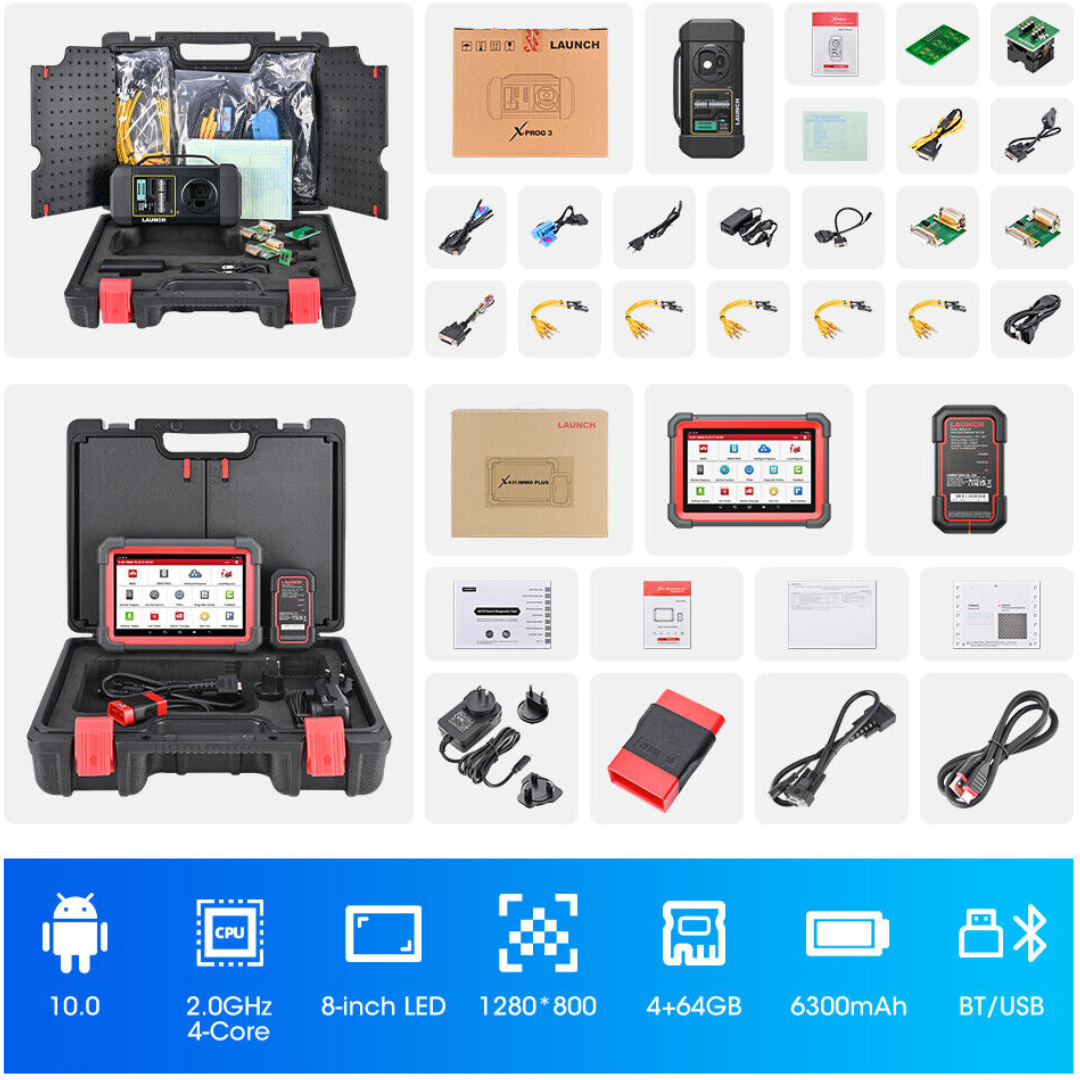 LAUNCH X431 IMMO Plus With X-PROG 3 Key Fob Programming Diagnostic Tool 39+ Service Functions