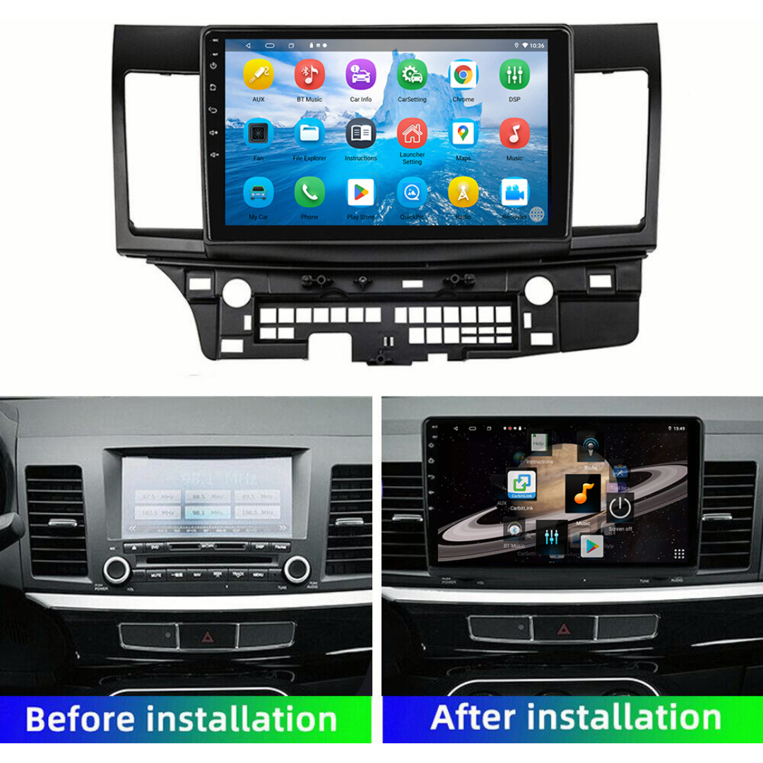 Daiko Car Stereo Wireless Carplay Android Auto For Mitsubishi Lancer 2009-2016