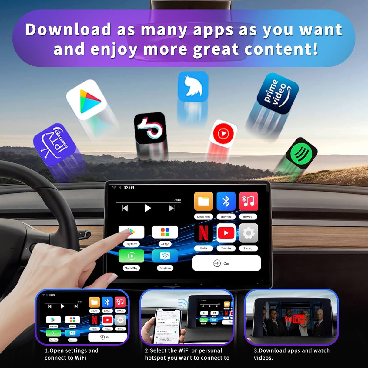One Car Stereo CarPlay AI Box Elite Make Your Wired Carplay Wireless
