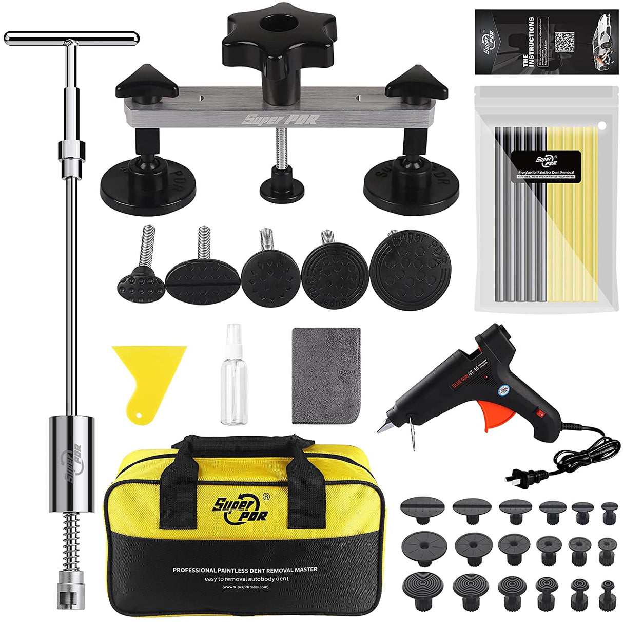 High Quality Paintless Dent Repair Starter Kit New Black Edition