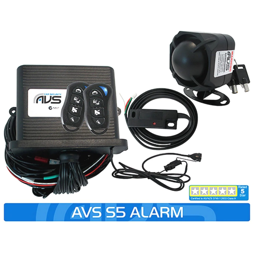 Car Alarm AVS S5 AS/NZS STANDARDS CERTIFIED ALARM / IMMOBILISER