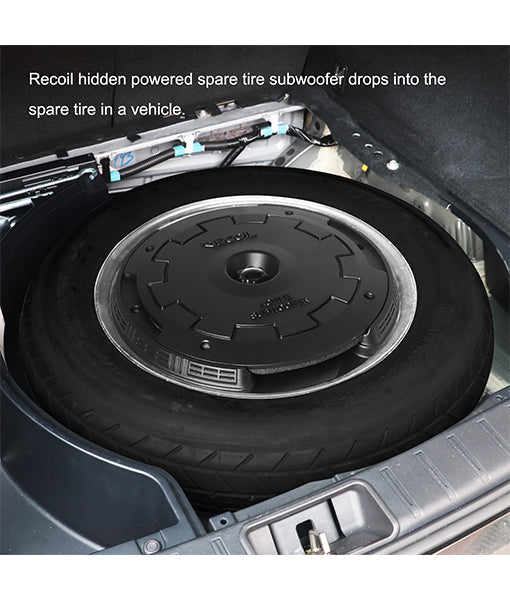 Recoil RST11 11-Inch Hidden Active Spare Tire Subwoofer 200W RMS