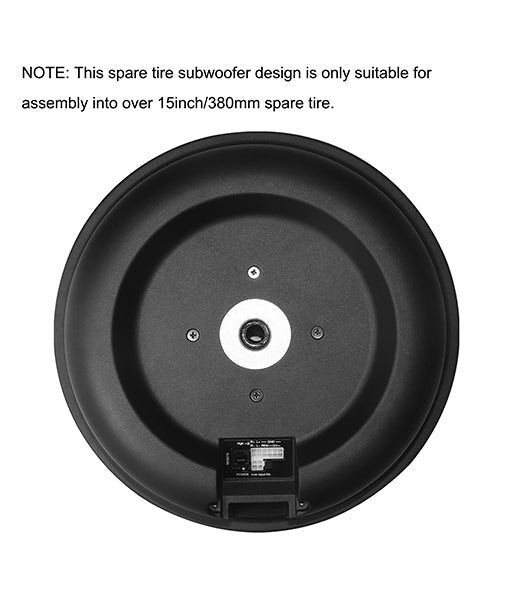 Recoil RST11 11-Inch Hidden Active Spare Tire Subwoofer 200W RMS