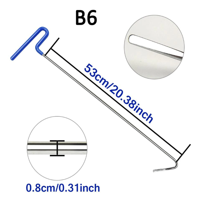 10pcs Paintless Dent Repair Tools Rods Hooks