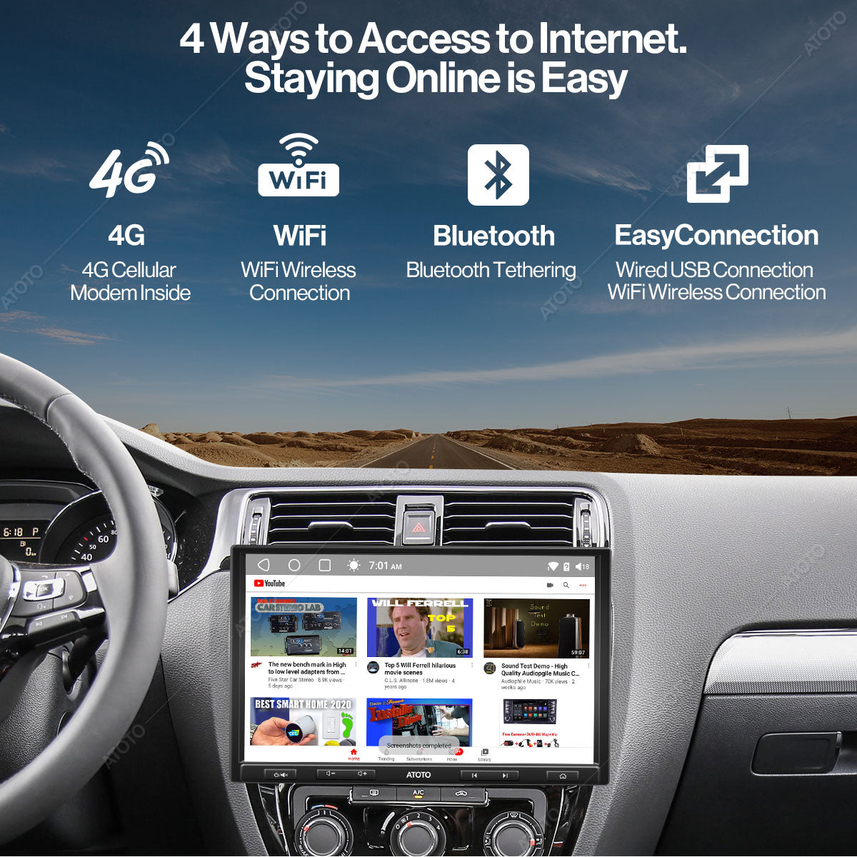 ATOTO Car Stereo S8 Premium 10inch Carplay & Android Auto 3G+32G